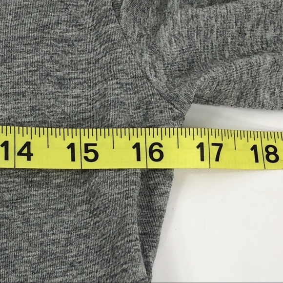 J. Crew Twist Hem Gray Cotton Long Sleeve Tee M - Picture 6 of 8